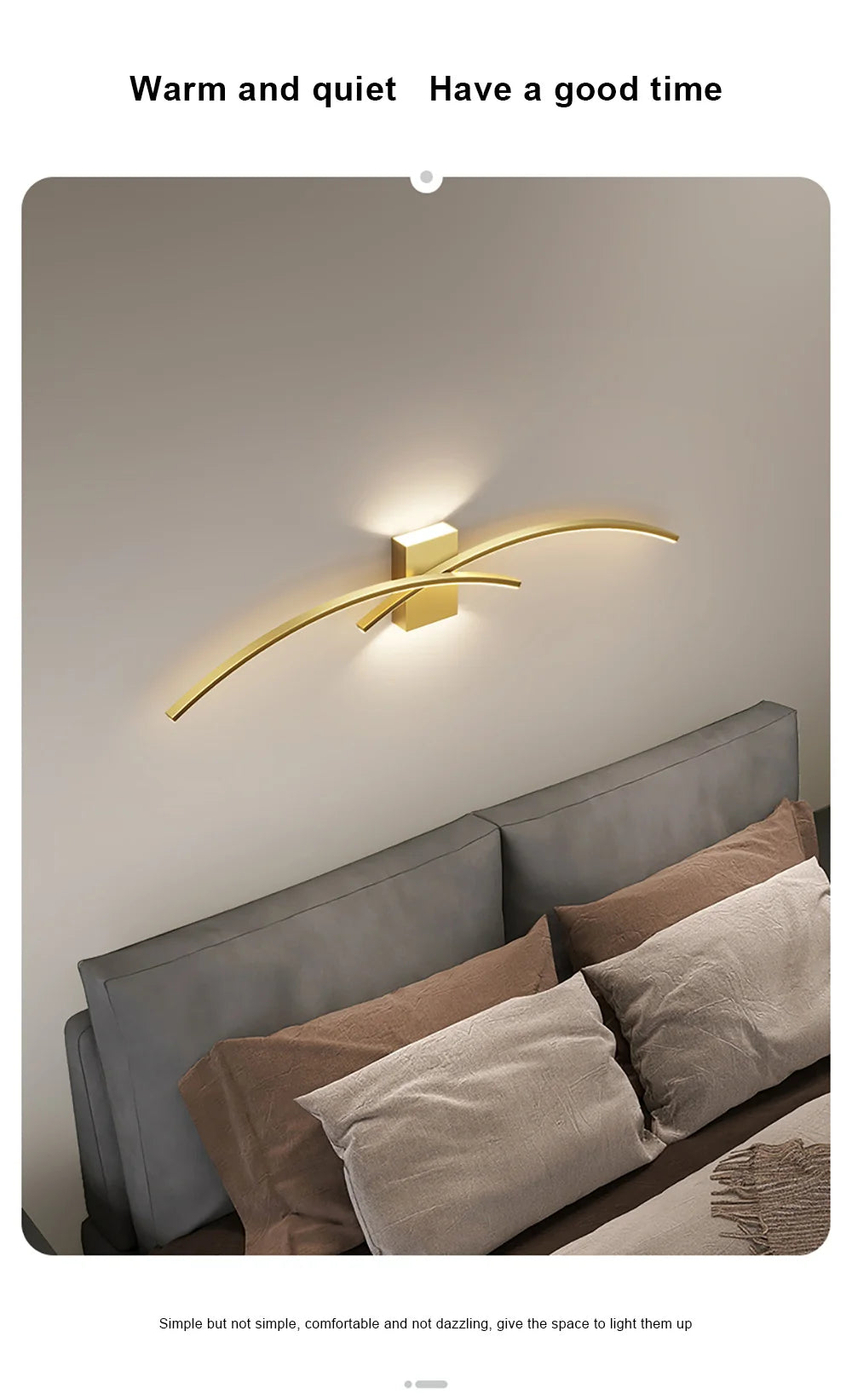 Applique Murale LED Décorative au Design Moderne, Disponible en Noir, Blanc et Or, Luminaire Décoratif